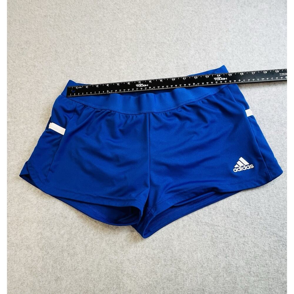 adidas AEROREADY Men's Blue/White Athletic Shorts Elastic Waist Solid L - Picture 3 of 12